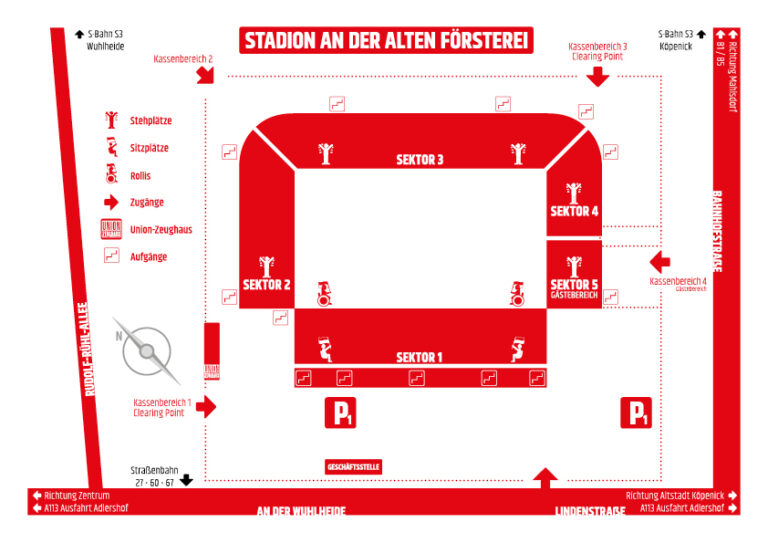Alte Forsterei Stadionplan